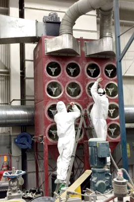 Commercial Air filter replacement in factories and commercial buildings
