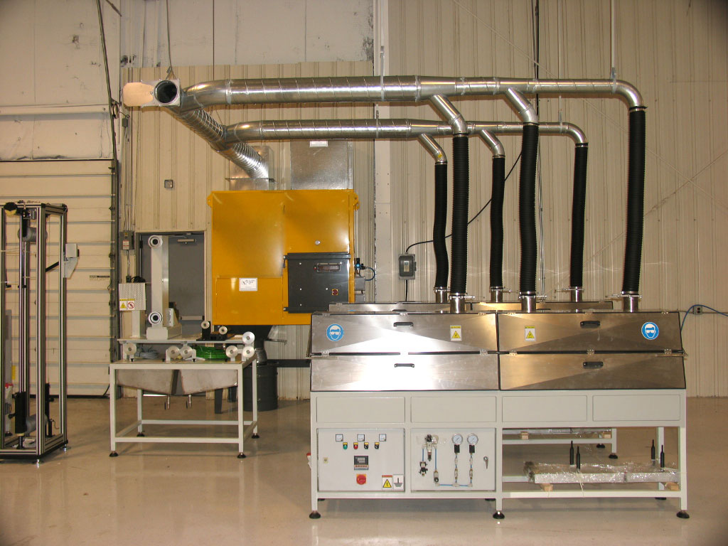 Commercial dust and fume removal hoods